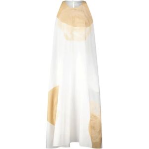 Liviana Conti , Golden Detail Maxi Dress ,Multicolor female, Sizes: 3XS, 2XS, S, XS