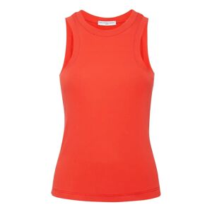 MVP wardrobe , American Neckline Tank Top ,Red female, Sizes: L