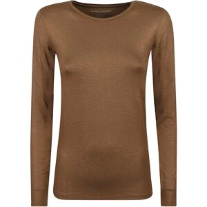 Majestic Filatures , Slim Fit Camel T-shirt ,Brown female, Sizes: S, M