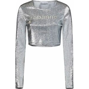 Paco Rabanne , Women's Clothing Topwear Silver Ss24 ,Gray female, Sizes: XS, S