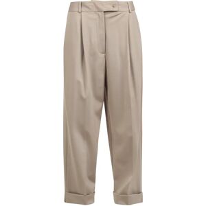 Liviana Conti , Baggy Gabardine Pants ,Beige female, Sizes: XS, S, M, 2XS