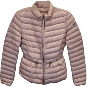 Moncler Pre-owned , Pre-owned Nylon outerwear ,Pink female, Sizes: XS