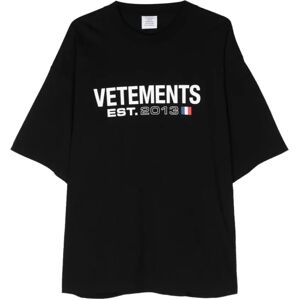 Vetements , Vetements T-shirts and Polos Black ,Black female, Sizes: L, M