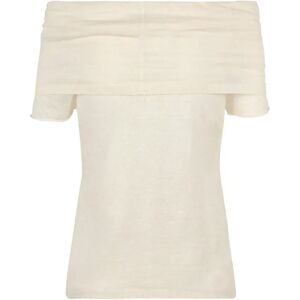 Cortana , Romeo, top in raw linen ,Beige female, Sizes: 2XL, XS, S