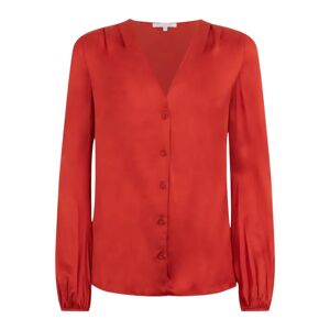 Patrizia Pepe , Orange V-Neck Puff Sleeve Blouse ,Orange female, Sizes: XS