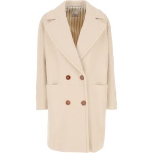 Alysi , Alysi Coats Cream ,Beige female, Sizes: S, XS