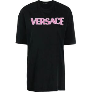 Versace , Women's Clothing T-Shirts & Polos Black Ss23 ,Black female, Sizes: 2XS