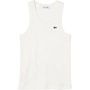 Lacoste , White T-shirts and Polos ,White female, Sizes: S, L, M