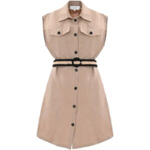 Kocca , Shirt Dresses ,Beige female, Sizes: L, S