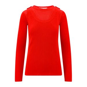 Marni , Red Ribbed Viscose Top - Ss23 ,Red female, Sizes: S, XS