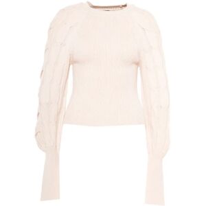 Pinko , Sweater ,Beige female, Sizes: L