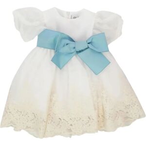 Marlu , White Tulle and Macramé Dress ,White female, Sizes: 2 Y