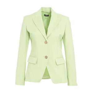 Liu Jo , Women's Clothing Blazer Green Ss24 ,Green female, Sizes: M, S, L