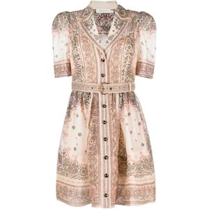 Zimmermann , Matchmaker Midi Shirt Dress ,Beige female, Sizes: M, S, XS