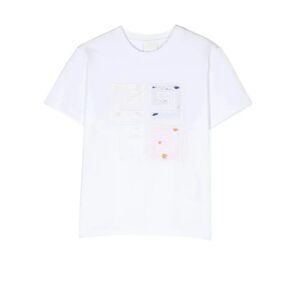 Givenchy , Kids 4G Cotton T-Shirt ,White female, Sizes: 10 Y, 4 Y