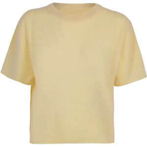 Lisa Yang , Cashmere T-Shirt Lemon Sorbet ,Yellow female, Sizes: XS