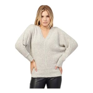 Hugo Boss , Grey V-Neck Sweater ,Gray female, Sizes: S, L