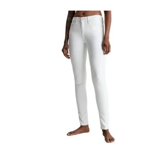 Calvin Klein , Mid Rise Skinny Pants - Upgrade Your Wardrobe ,White female, Sizes: W25 L32, W29 L32, W26 L32, W27 L32
