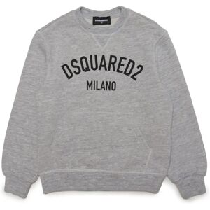 Dsquared2 , Logo Crew-neck Sweatshirt ,Gray unisex, Sizes: 6 Y, 12 Y, 8 Y, 10 Y