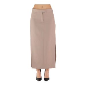 The Attico , Midi Skirt ,Beige female, Sizes: S, XS