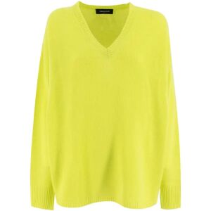 Fabiana Filippi , Soft Cashmere V-Neck Shirt ,Green female, Sizes: M