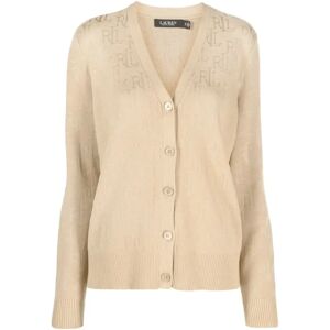 Ralph Lauren , Lerlit long sleeve cardigan ,Beige female, Sizes: XL