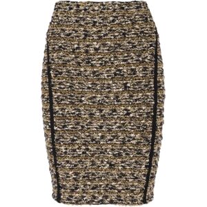 Balmain , Lurex tweed skirt ,Yellow female, Sizes: S, M, XS