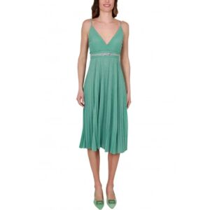 Liu Jo , Short Lurex Jersey Dress, Aquamarine ,Green female, Sizes: S