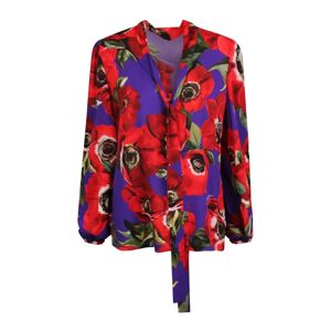 Dolce & Gabbana , Dolce & Gabbana Floral-print blouse ,Multicolor female, Sizes: XS