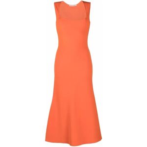 Stella McCartney , Knit Midi Dress ,Orange female, Sizes: L