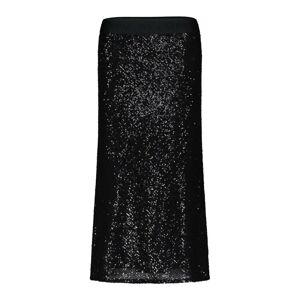 Cambio , Sequin Skirt Hope with Logo Waistband ,Black female, Sizes: XS, S, M