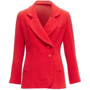 Chanel Vintage , Pre-owned Wool outerwear ,Red female, Sizes: XS