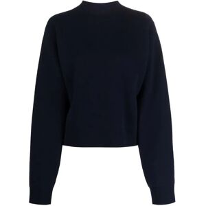 Jil Sander , Blue Long Sleeve Sweatshirt ,Blue female, Sizes: 2XS