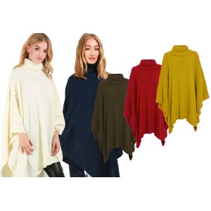 Blue Maas ltd t/a Be Jealous Roll Neck Oversized Knitted Poncho