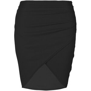 Blue Maas ltd t/a Be Jealous High Waist Wrap Mini Skirt - 6 Colours & Uk Sizes 8-22 - Black   Wowcher