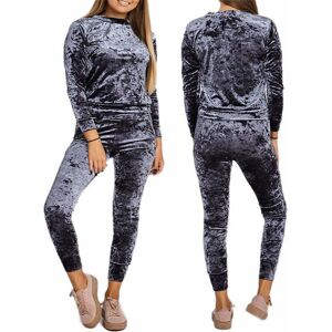 Pope Fbarrett Ltd T/A Whoop Trading Women'S Velour Two-Piece Set - 5 Colours! - Black   Wowcher