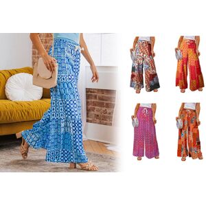 GLAXWOOD TRADING LTD Elastic Waist Drawstring Boho Trousers