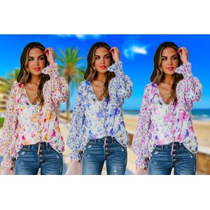 AZONE STORE LTD T/A Shop In Store Women's Floral Long-Sleeve Blouse