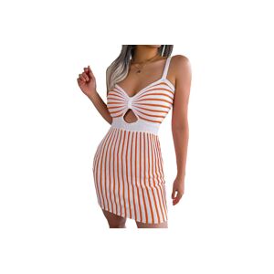 Pope Fbarrett Ltd T/A Whoop Trading Women'S Summer Sleeveless V-Neck Dress - 3 Colour Options - Orange   Wowcher