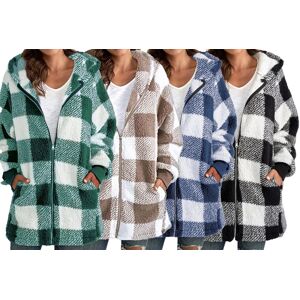 GLAXWOOD TRADING LTD Plaid Hooded Jacket for Women