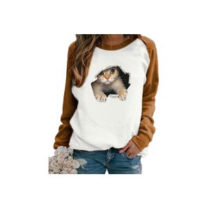 Just Gift Direct Casual Cat Print Fleece Sweatshirt - 5 Colours! - Green   Wowcher