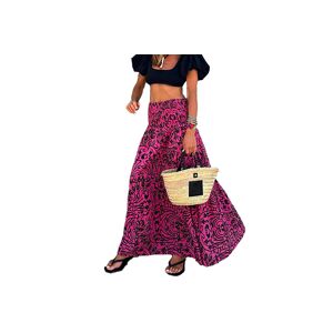 Beefy Goods Women'S Long Summer Floral Skirt In 3 Sizes And 2 Styles - Pink   Wowcher