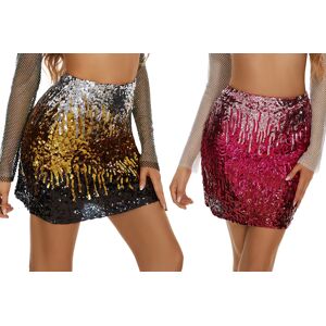 AZONE STORE LTD T/A Shop In Store Women'S Sequin Bodycon Mini Skirt - 4 Sizes & 2 Colours - Black   Wowcher