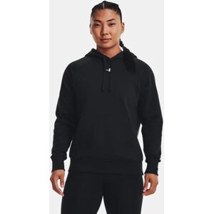 Women's  Under Armour  Rival Fleece Hoodie Black / White XXL