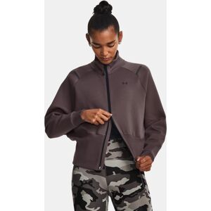 Women's  Under Armour  Unstoppable Fleece Full-Zip Ash Taupe / Black XS