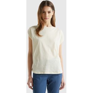 United Colors of Benetton Benetton, Regular Fit Crew Neck Top, size XS, Beige, Women