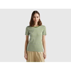 United Colors of Benetton Benetton, Crew Neck Striped T-shirt, size L, Green, Women