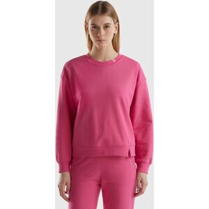 United Colors of Benetton Benetton, Pullover Sweatshirt In Cotton Blend, Fuchsia, Women