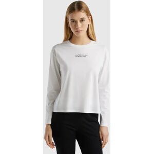 United Colors of Benetton Benetton, T-shirt With Logo Print, White, Women