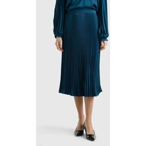 United Colors of Benetton Benetton, Pleated Midi Skirt, Teal, Women